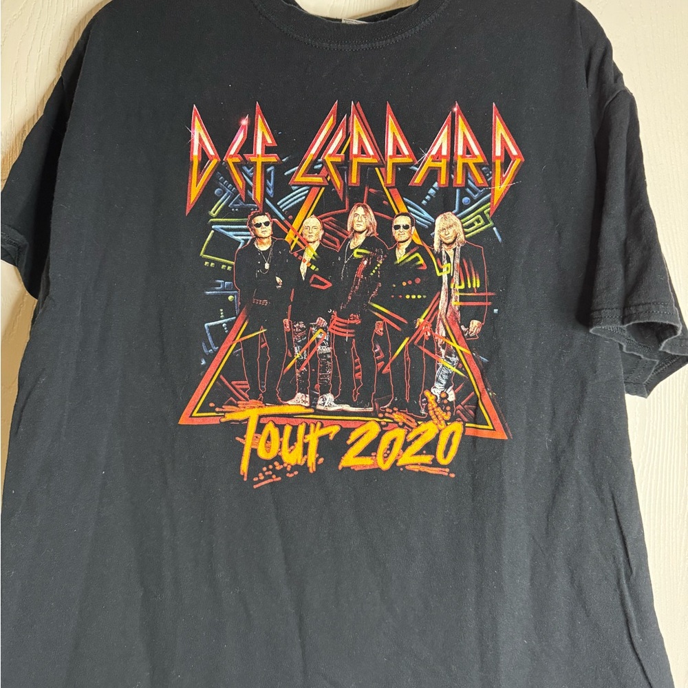 Def Leppard Tour 2020 Black T-Shirt